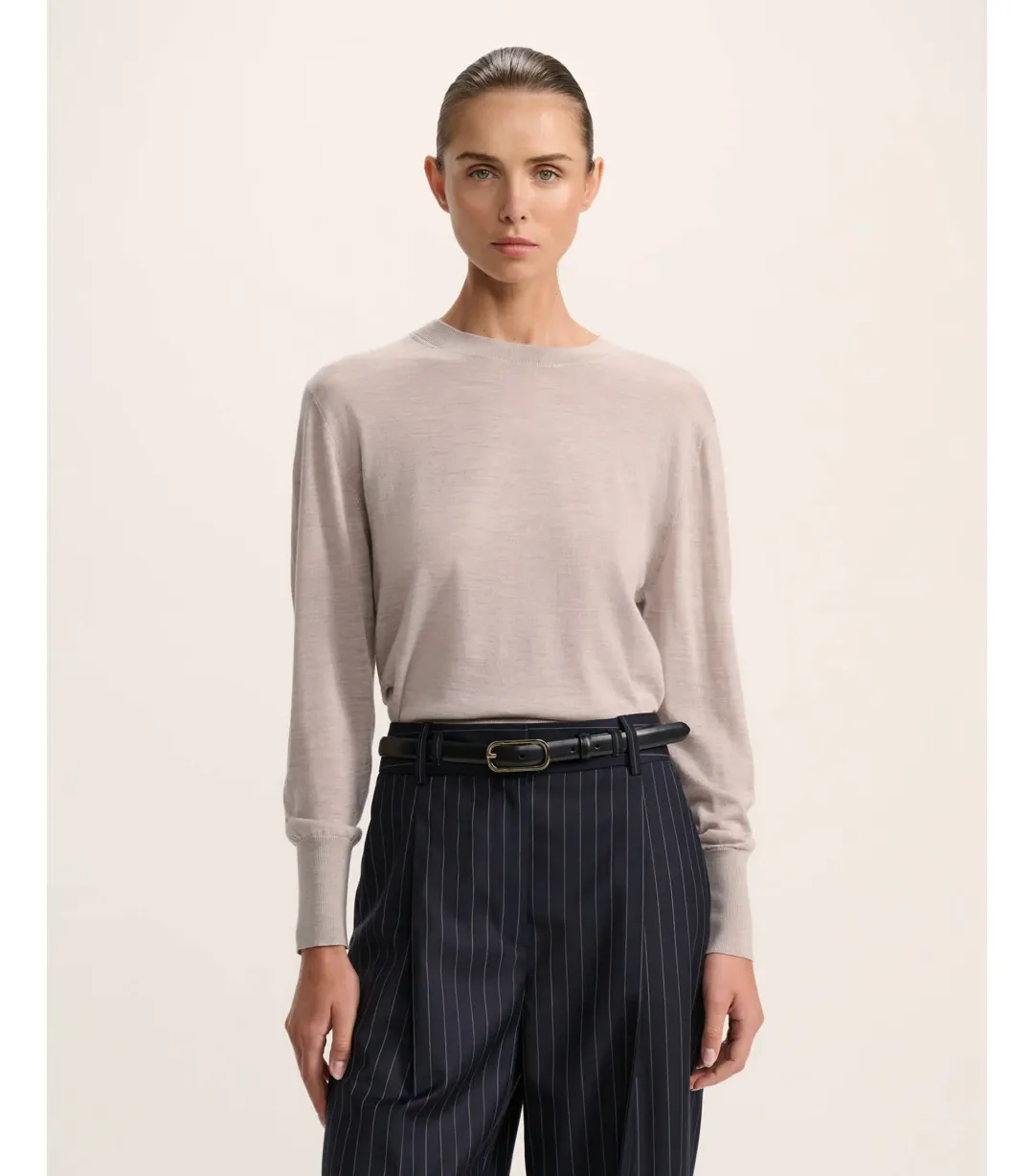 Saba Franka Crew Knit in Mink Size S / AU 10 for rent on The Volte - main image