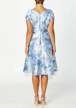 Anthea Crawford Emersyn Floral Midi Dress Powder Blue Size AU 16 for rent on The Volte - image 4