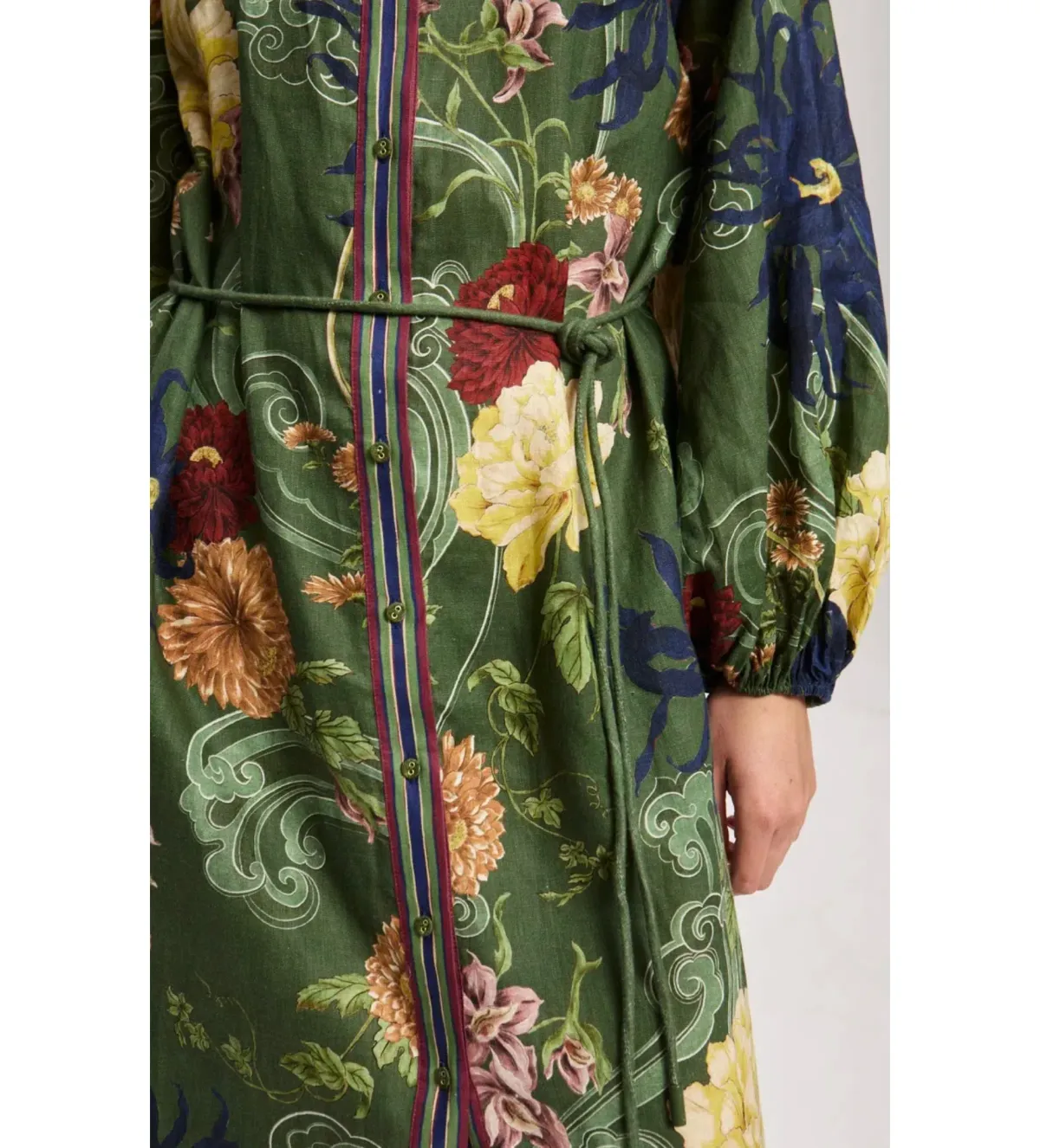 Alemais Avery Shirt Midi Dress Multi Print Size 14 - Image 5