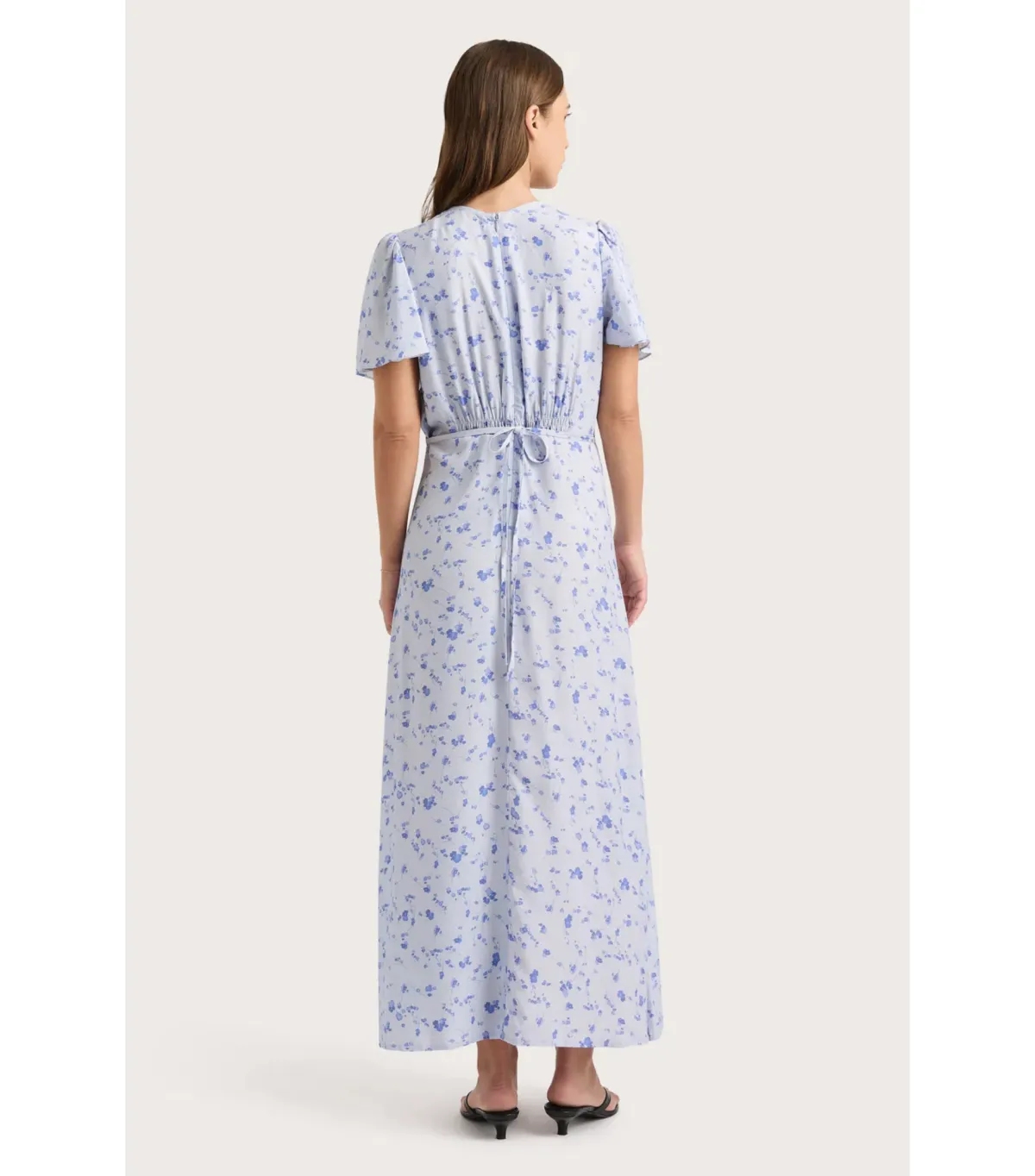 Faithfull the Brand Tae Midi Dress Blossom Blue Size XL / AU 14 - Image 5