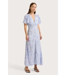 Faithfull the Brand Tae Midi Dress Blossom Blue Size XL / AU 14 for rent on The Volte - image 2