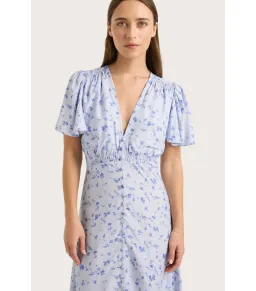 Faithfull the Brand Tae Midi Dress Blossom Blue Size XL / AU 14 for rent on The Volte - image 3