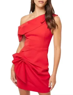 Mossman Into The Deep Dress Mini Dress Red Size 6 for rent on The Volte - image 3