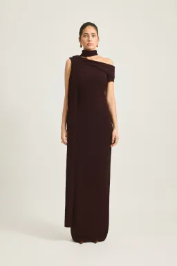 Tojha Izara Maxi Dress Brown Size AU 8 for rent on The Volte - image 1