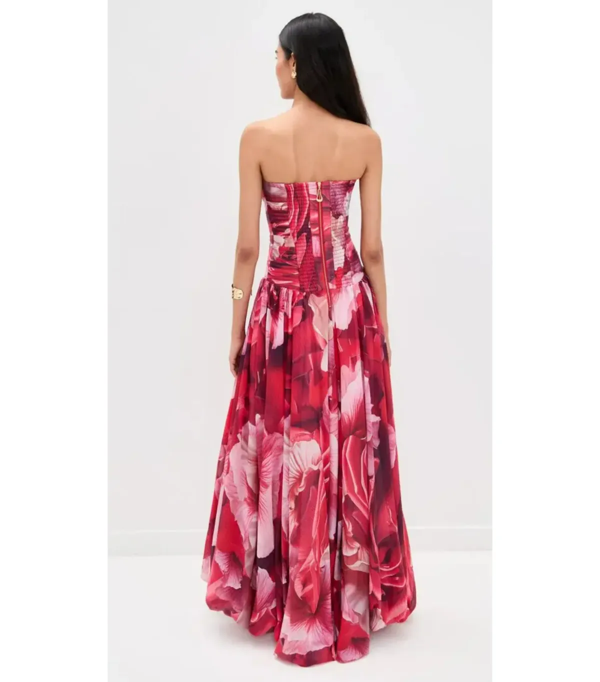 Aje Flora Maxi Gown Prismatic Floral Red Size AU 10 - Image 3