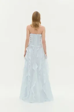 Aje Allaire Gown in Pale Blue Size 8 for rent on The Volte - image 3