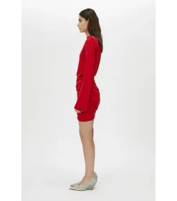 Camilla and Marc Paloma Mini Dress Scarlet Red Size AU 8 for rent on The Volte - image 3