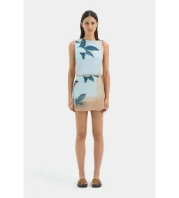 Sir The Label Serene Mini Dress Sequoia Blue Floral Size 1/AU 8 for rent on The Volte - image 1
