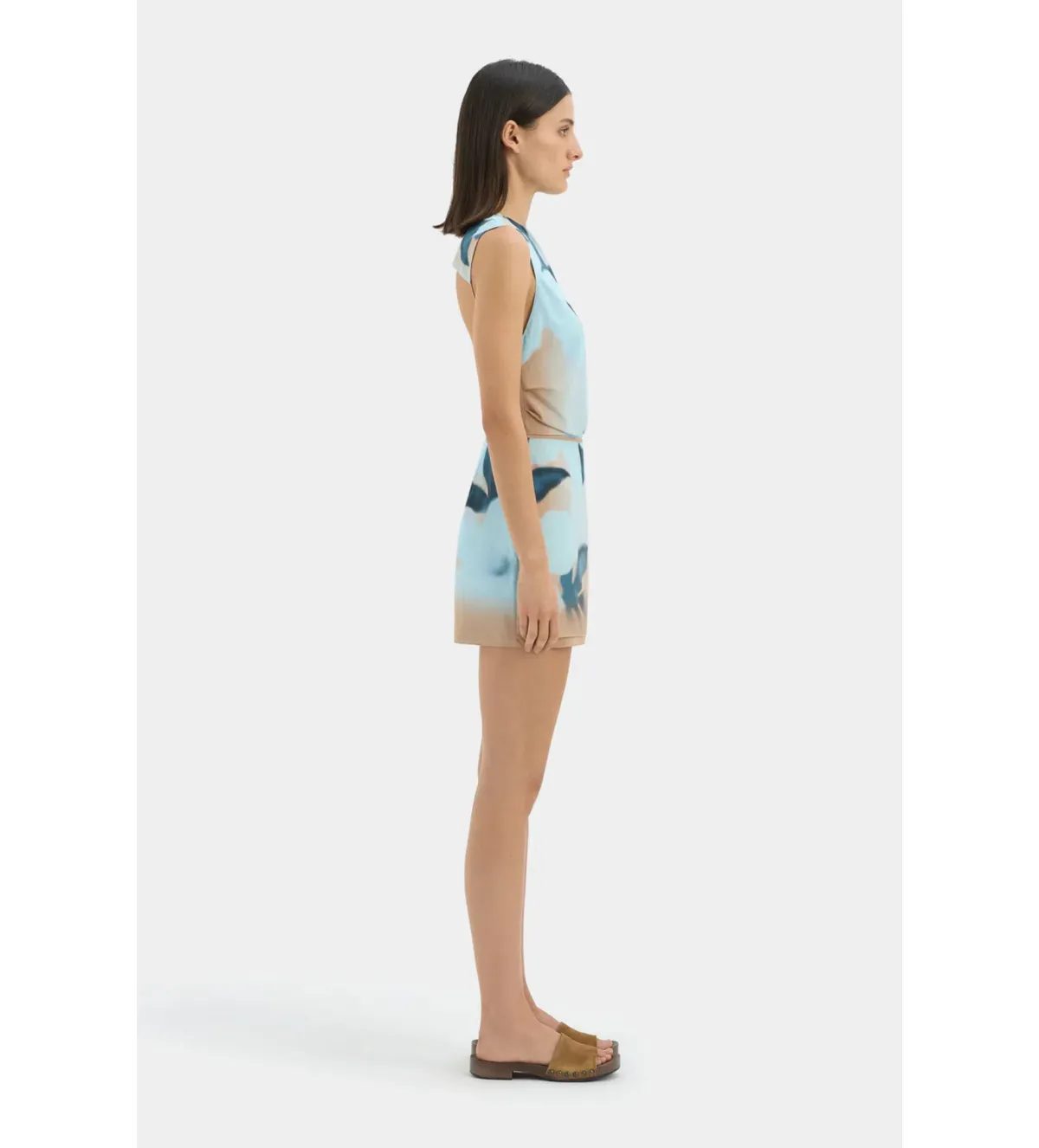 Sir The Label Serene Mini Dress Sequoia Blue Floral Size 1/AU 8 - Image 2