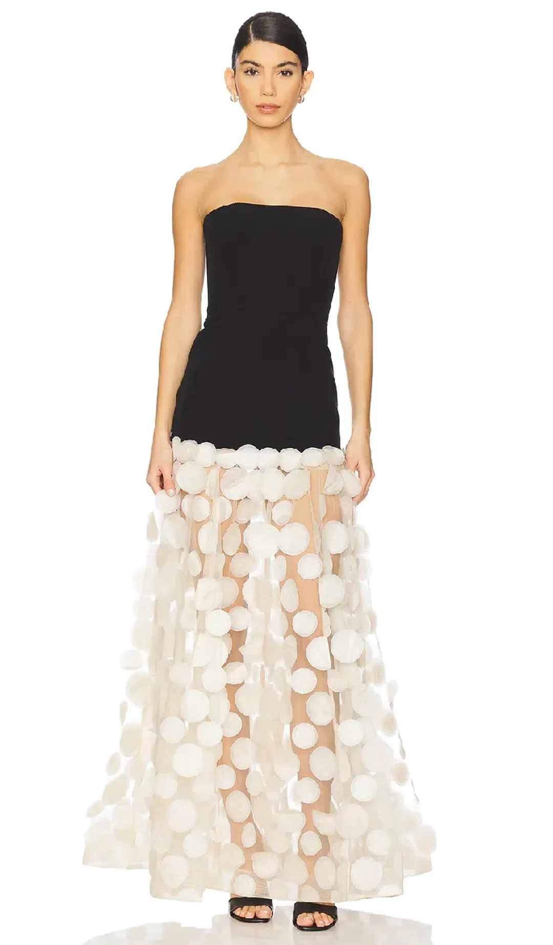 Bronx And Banco Harper Strapless Black and Beige Gown Size AU 8 for rent on The Volte - main image