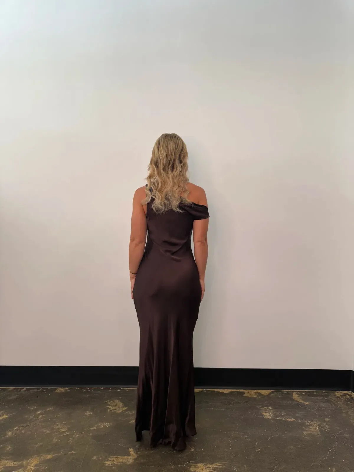 Bec & Bridge Sol Asym Maxi Dress Dark Chocolate Size AU 10 - Image 4