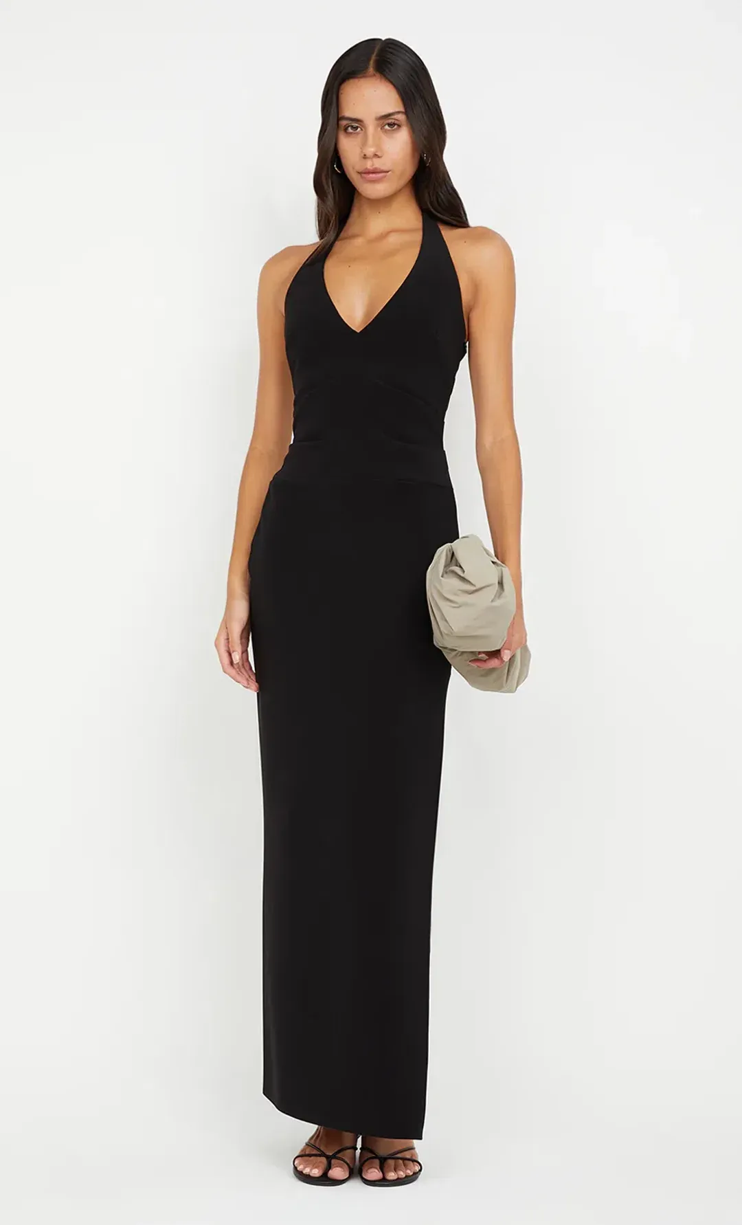 Bec & Bridge Ariven Halter Maxi Dress Black Size 8 for rent on The Volte - main image
