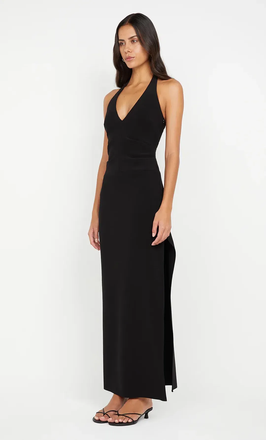 Bec & Bridge Ariven Halter Maxi Dress Black Size 8 for rent on The Volte - main image