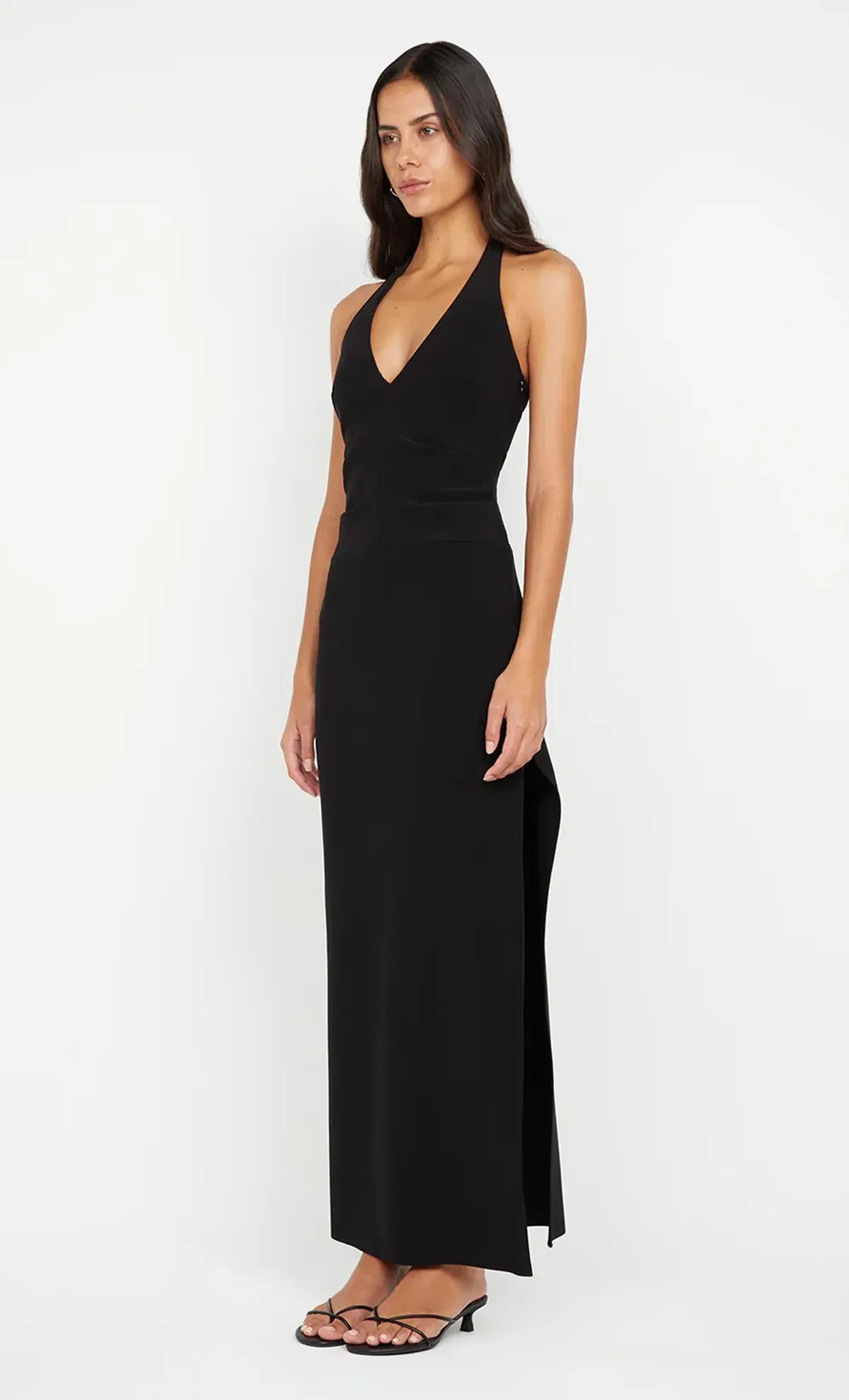 Bec & Bridge Ariven Halter Maxi Dress Black Size 8 - Image 2