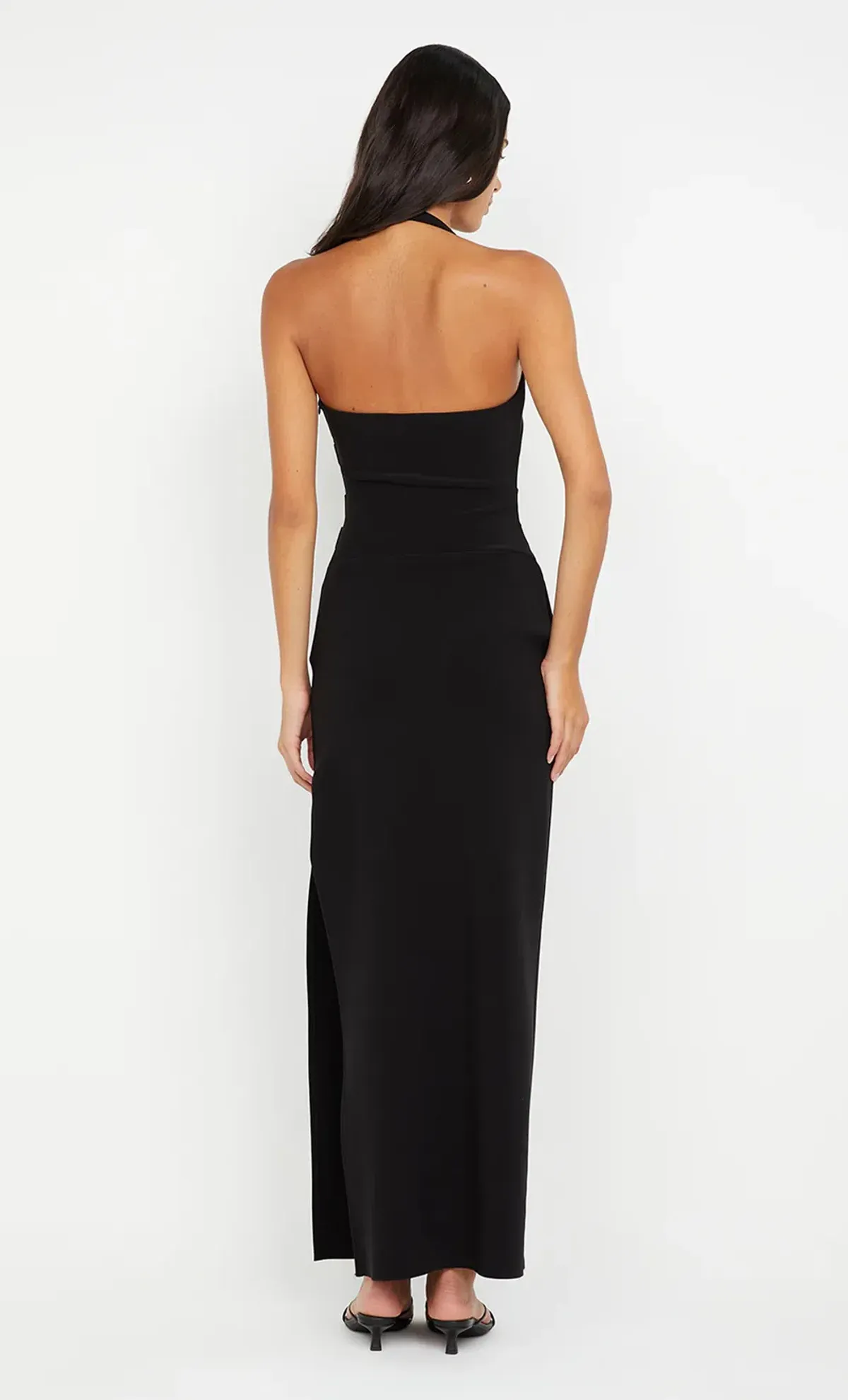 Bec & Bridge Ariven Halter Maxi Dress Black Size 8 - Image 4