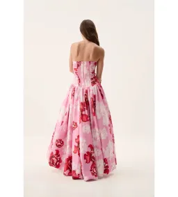 Aje Behold Maxi Dress Pink Boldly Blooming Size AU 10 for rent on The Volte - image 6