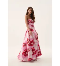 Aje Behold Maxi Dress Pink Boldly Blooming Size AU 10 for rent on The Volte - image 4