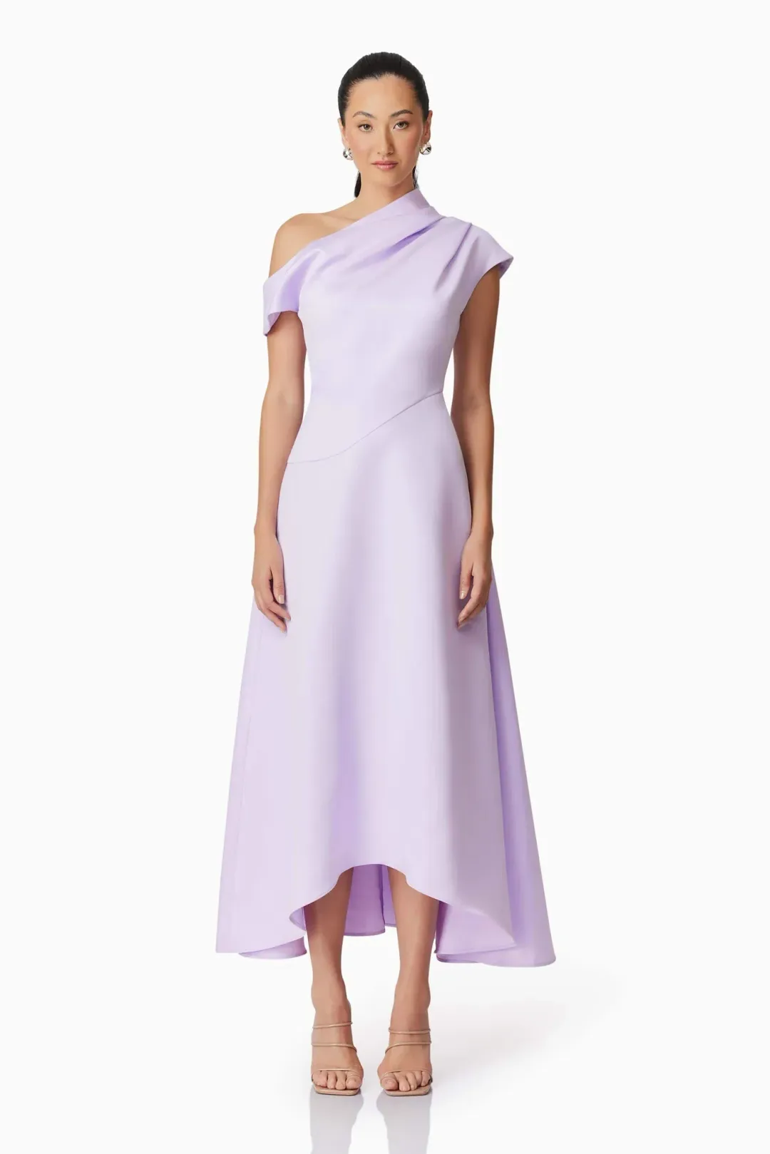 Elliatt Marissa One Shoulder Gown Purple Size 12/L for rent on The Volte - main image