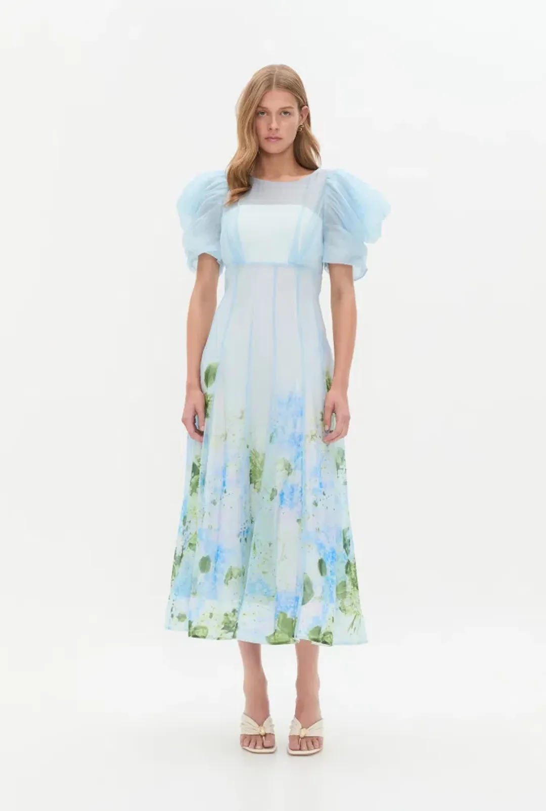 Aje Clementine Midi Dress Floral Size 10 for rent on The Volte - main image