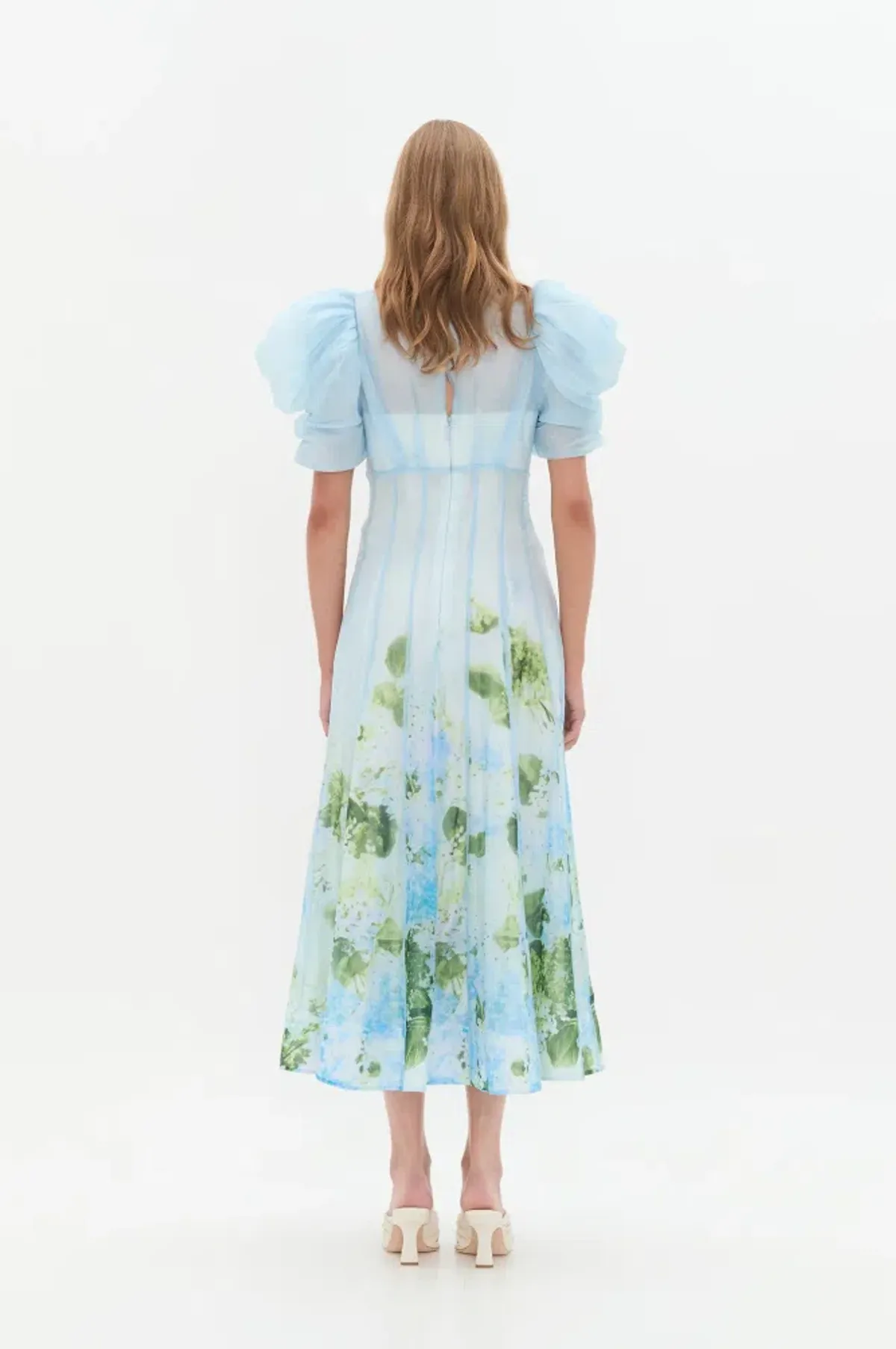 Aje Clementine Midi Dress Floral Size 10 - Image 2