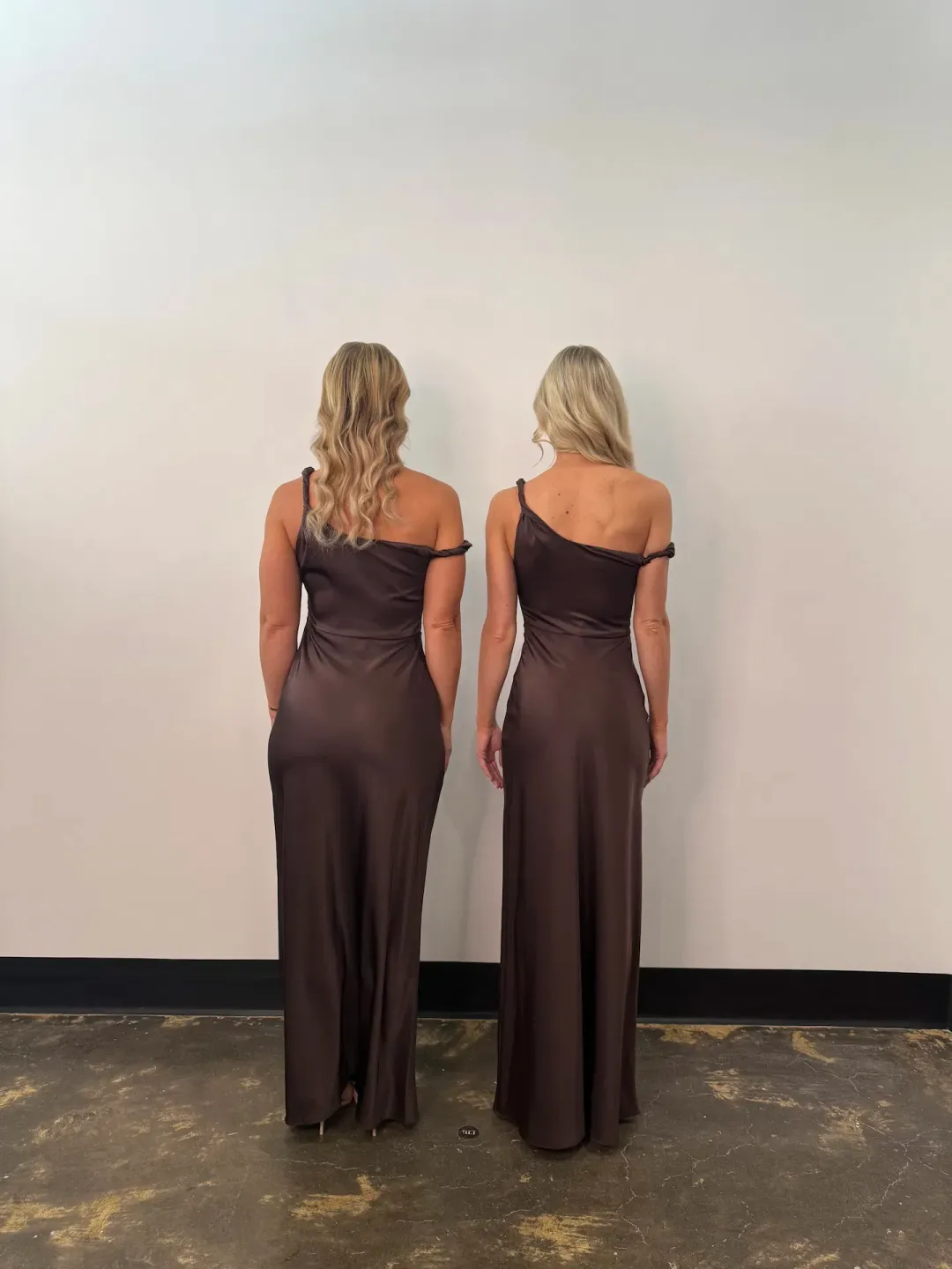 Bec & Bridge Lunetta Twist Strap Dress Dark Chocolate Size 10 for rent on The Volte - main image