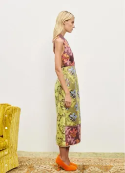Alemais Adriana Jacquard Midi Gown Multi Size AU 10 for rent on The Volte - image 2