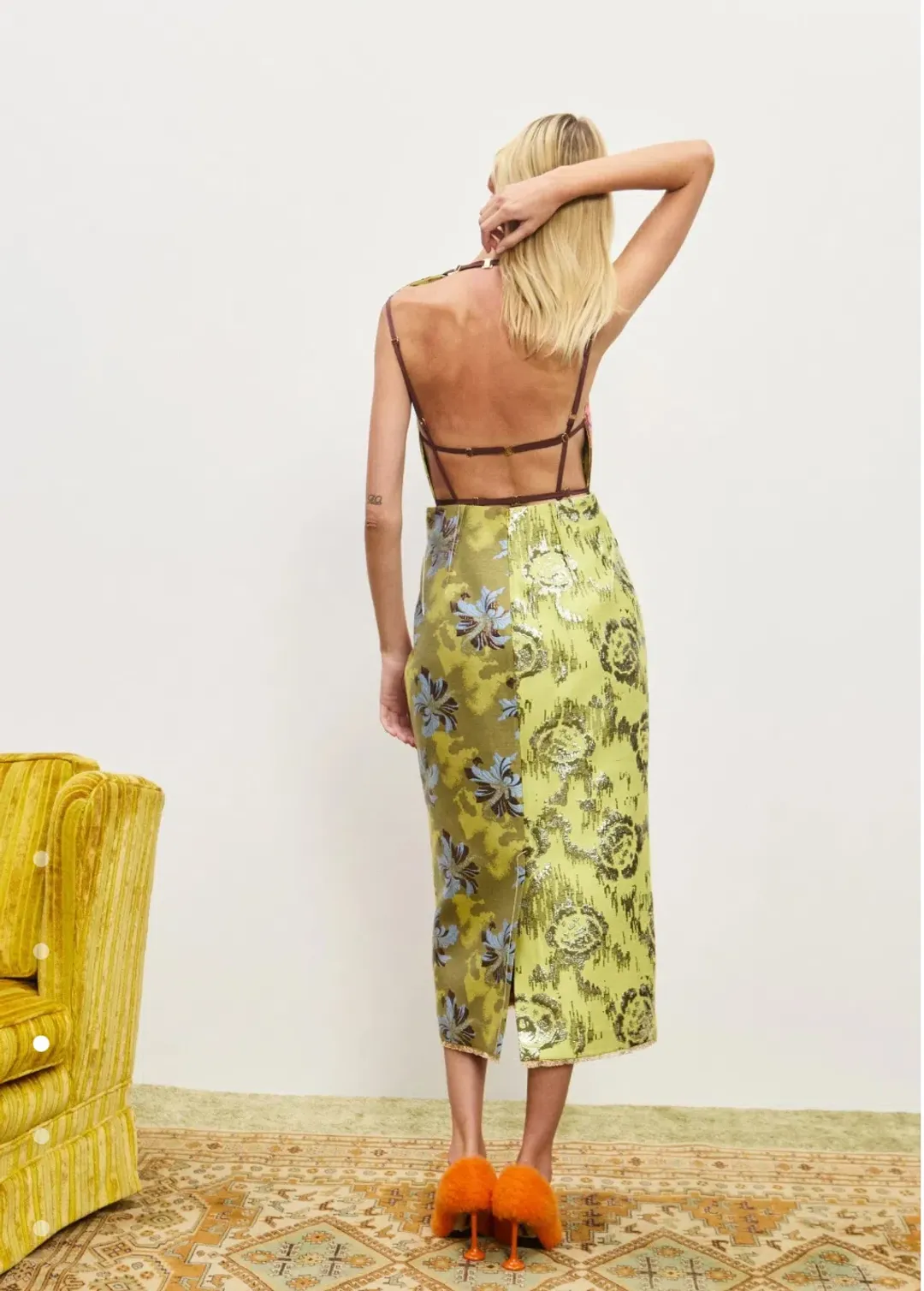Alemais Adriana Jacquard Midi Gown Multi Size AU 10 for rent on The Volte - main image