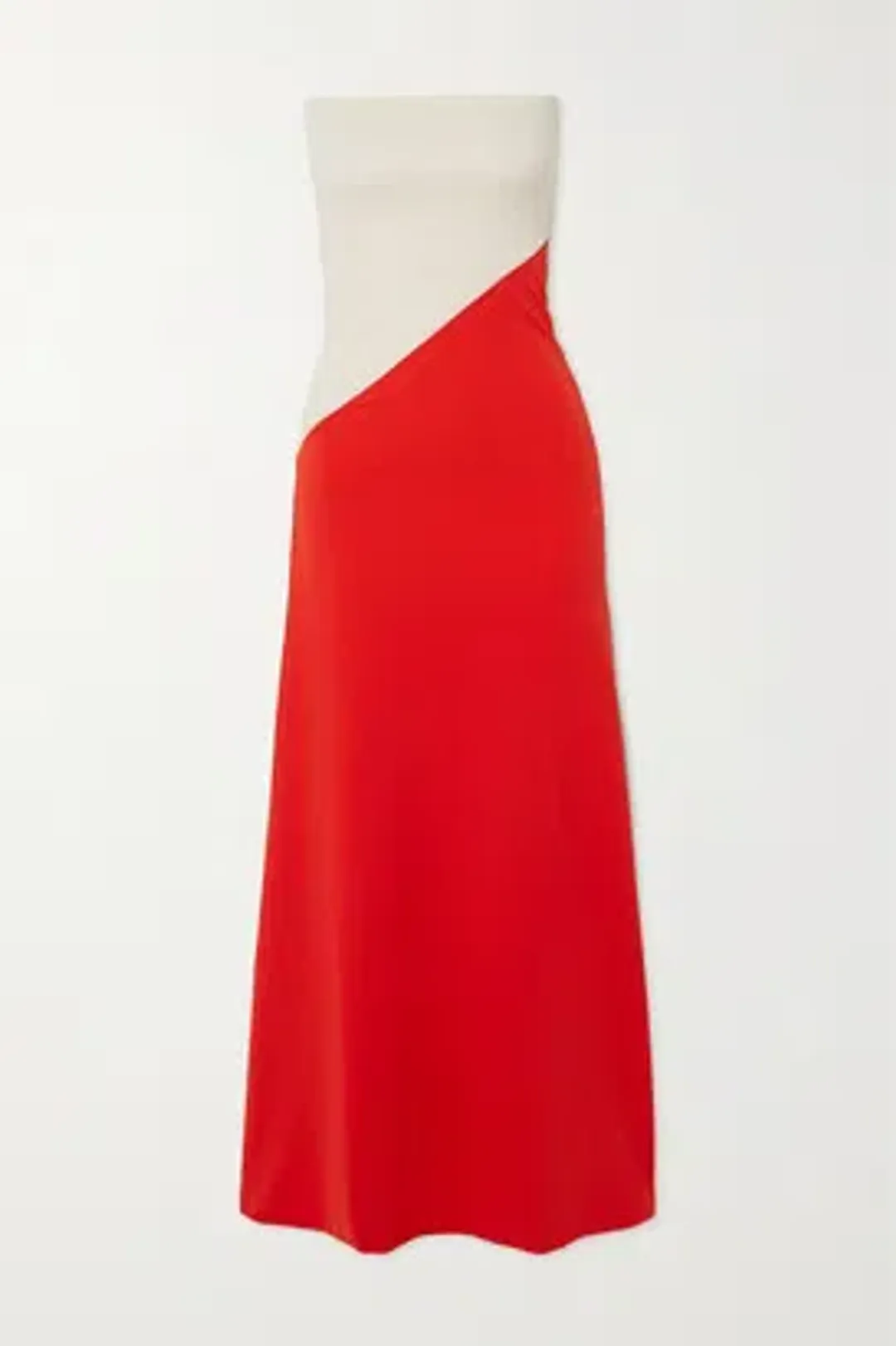 Aaizel Red and White Strapless Dress - Size 6 for rent on The Volte - main image