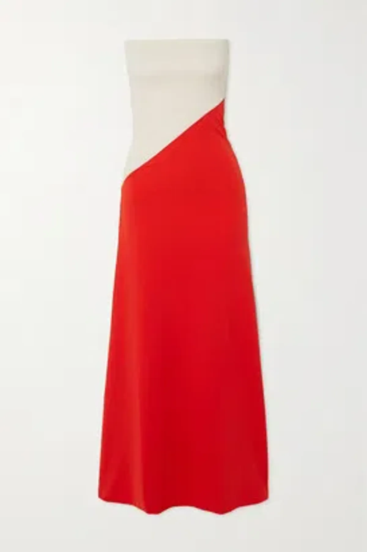 Aaizel Red and White Strapless Dress - Size 6 for rent on The Volte - main image