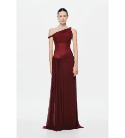 Misha Sisal Mesh Maxi Dress Port Size AU 8 for rent on The Volte - image 1
