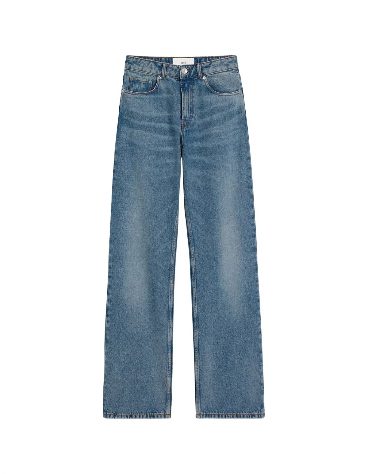 Ami Large Fit Jeans in Used Indigo Denim Size 6/XS - Image 6