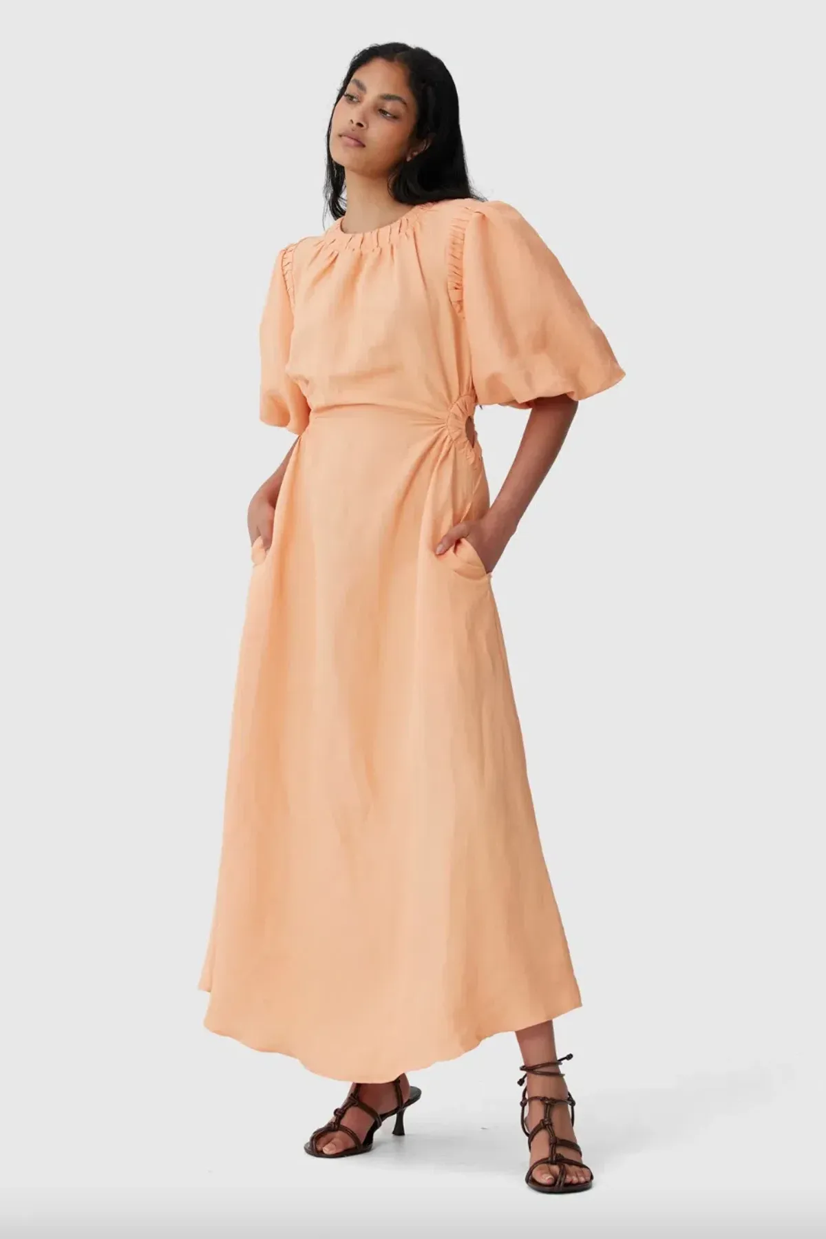 C/Meo Collective Now & Forever Dress Orange Size AU 12 for rent on The Volte - main image