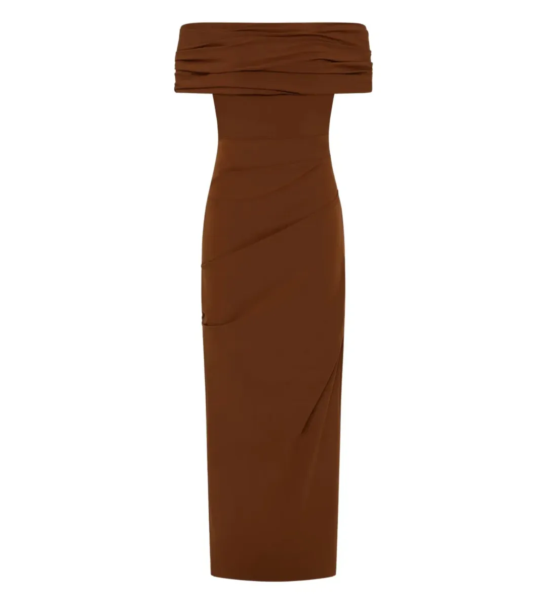 Rachel Gilbert Camille Gown in Chocolate Size 8 for rent on The Volte - main image