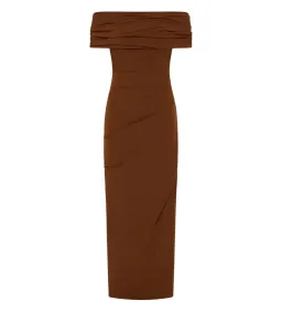Rachel Gilbert Camille Gown in Chocolate Size 8 for rent on The Volte - image 2