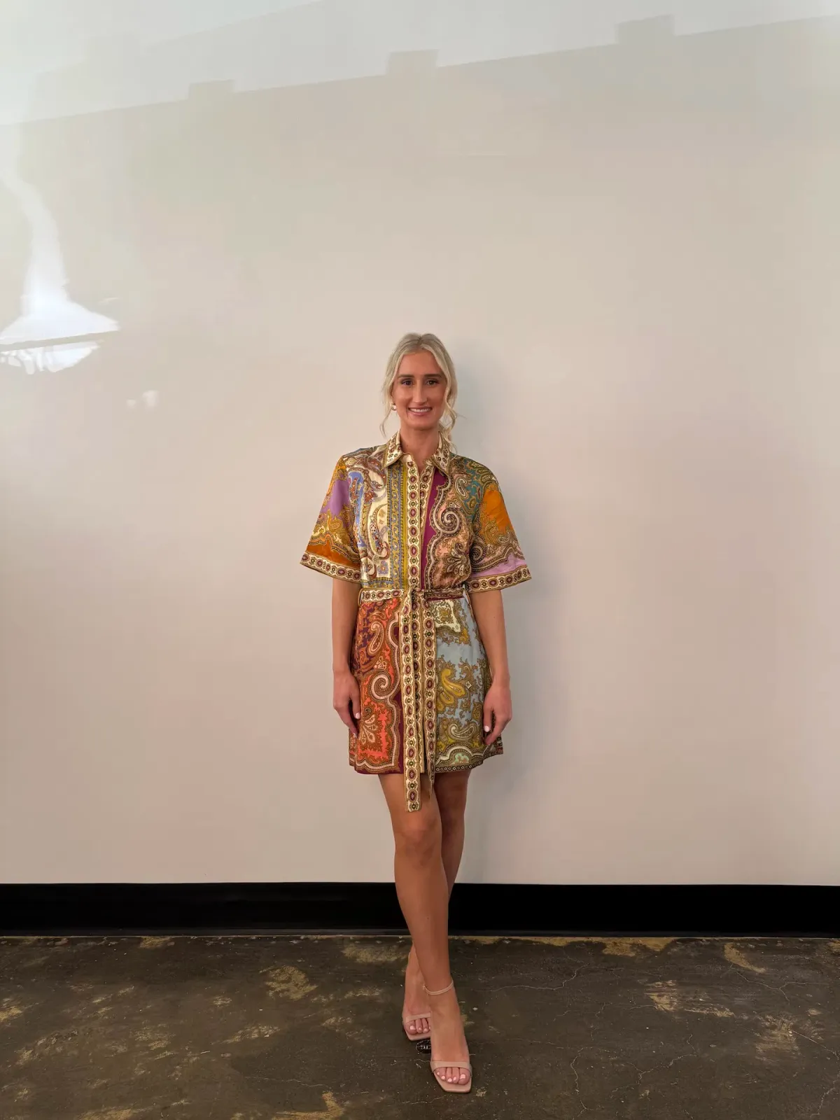 Alemais Clemenza Spliced Mini Dress Multi Size 8 - Image 2