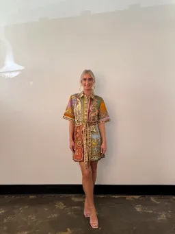 Alemais Clemenza Spliced Mini Dress Multi Size 8 for rent on The Volte - image 2