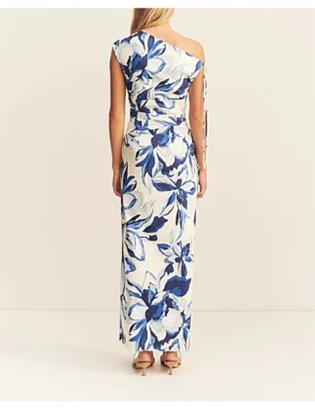 Stevie Gathered Maxi Dress Bluebird Size AU 12 for rent on The Volte - main image