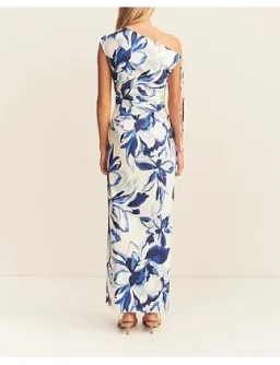 Stevie Gathered Maxi Dress Bluebird Size AU 12 for rent on The Volte - image 1