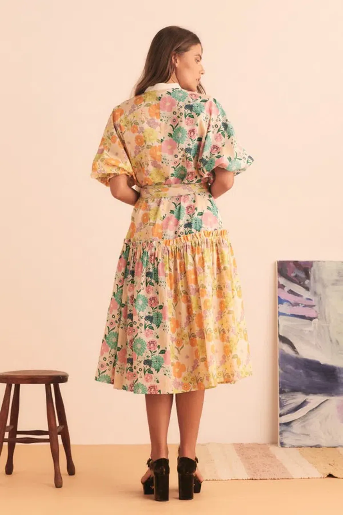 Bohemian Traders Sundance Spliced Dress in Multi Size 12 - Image 4