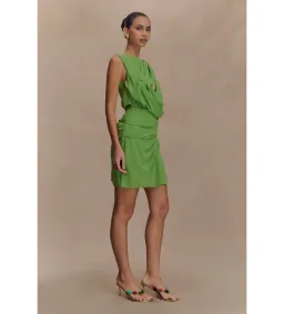 Meshki Oria Chiffon Mini Dress Green Size XXL/AU 16 for rent on The Volte - image 3