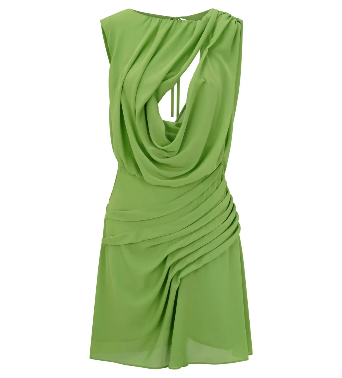 Meshki Oria Chiffon Mini Dress Green Size XXL/AU 16 - Image 6