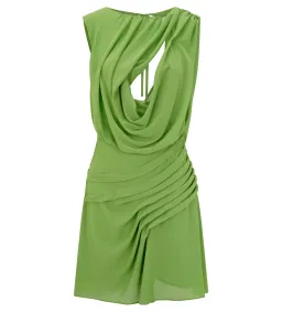 Meshki Oria Chiffon Mini Dress Green Size XXL/AU 16 for rent on The Volte - image 6