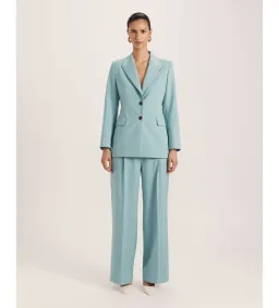Saba Suki Classic Wool Blazer Seafoam Size 12 for rent on The Volte - image 1