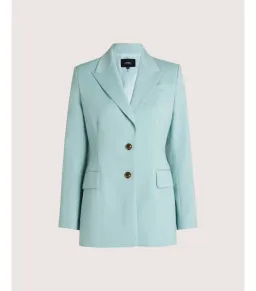 Saba Suki Classic Wool Blazer in Seafoam Size AU 12 for rent on The Volte - image 6