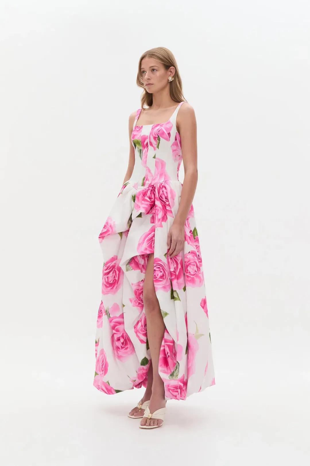 Aje Alani Maxi Gown Soft Rose Light Size 6 for rent on The Volte - main image