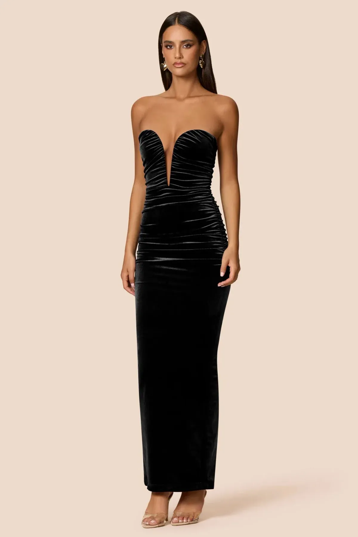 Love Nookie Nina Gown Black Size AU 10 for rent on The Volte - main image