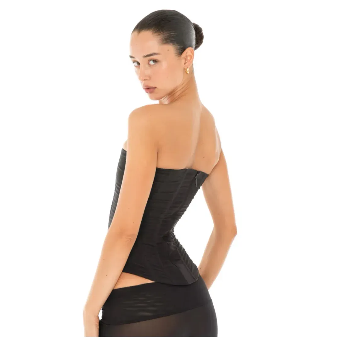 Are You Am I Sunniva Corset Black Size AU 8 for rent on The Volte - main image