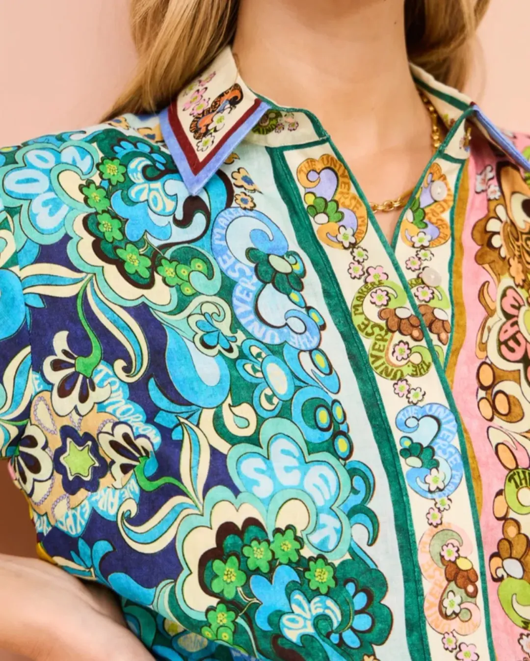 Alemais Dreamer Mini Dress Multi Print Size 16 for rent on The Volte - main image