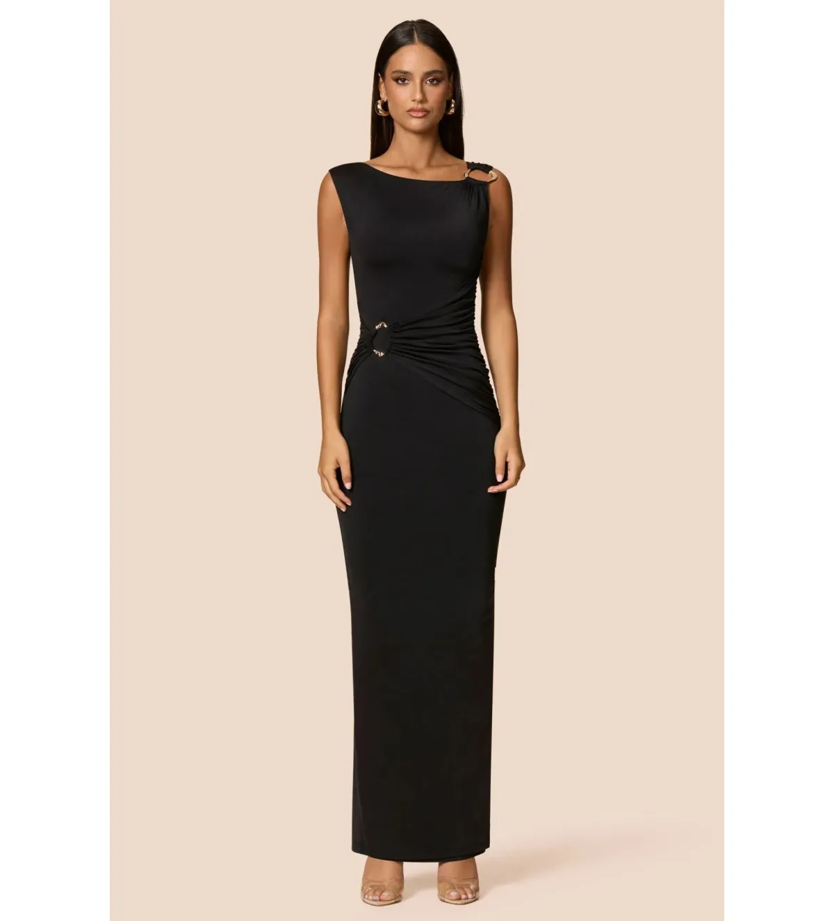 Love Nookie Kaia Maxi Dress Black Size AU 12 - Image 1