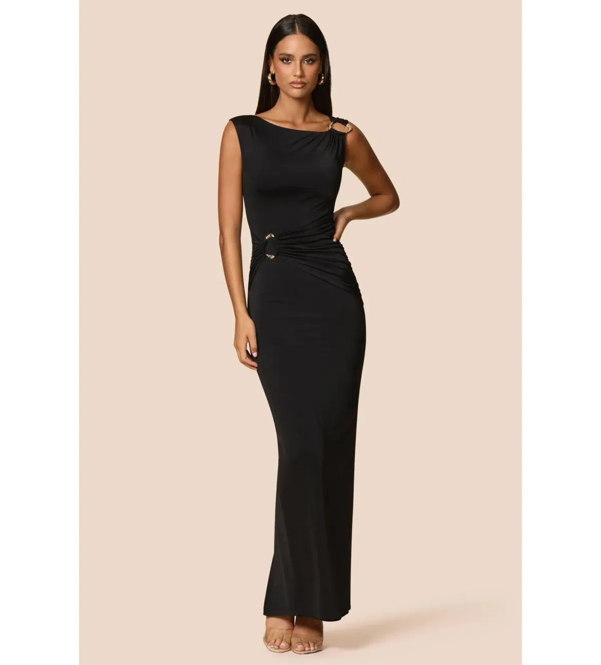 Love Nookie Kaia Maxi Dress Black Size AU 12 - Image 2